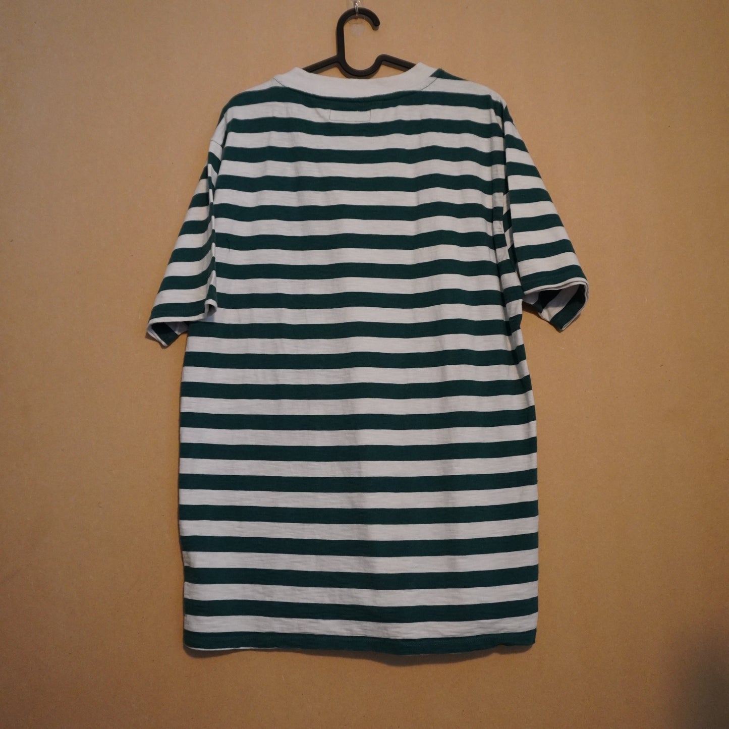 GUESS Originals Green & White Striped Tee (M)