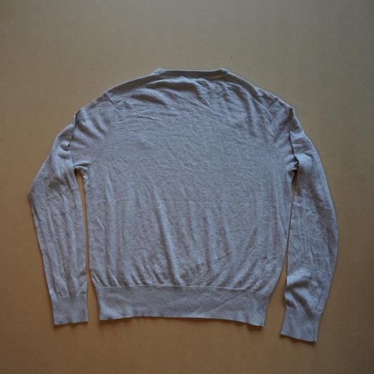 Polo Ralph Lauren Grey Crewneck Knit Sweater (L)